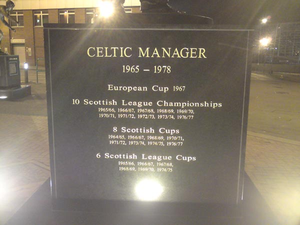 Stein, Jock – Cardiff City Stadium Plaque – The Celtic Wiki