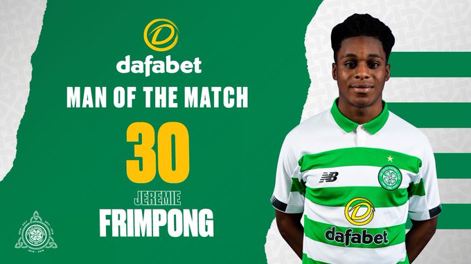 Celtic FC Jeremie Frimpong 2020 2021 Shirt Mens #30 Sz S