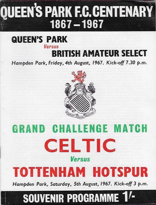 1967-08-05: Celtic 3-3 Tottenham Hotspur, Friendly – Pictures – The Celtic  Wiki