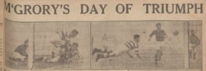 90 years ago today21 Dec 1935
Celtic 5-3 Aberdeen

Jimmy McGrory scores a hat trick and becomes the all time record goalscorer in Scottish football history
