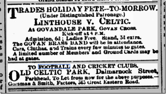 This game appears to be likely a reserve/invitational side, played on same day that Celtic played Dundee in the league.