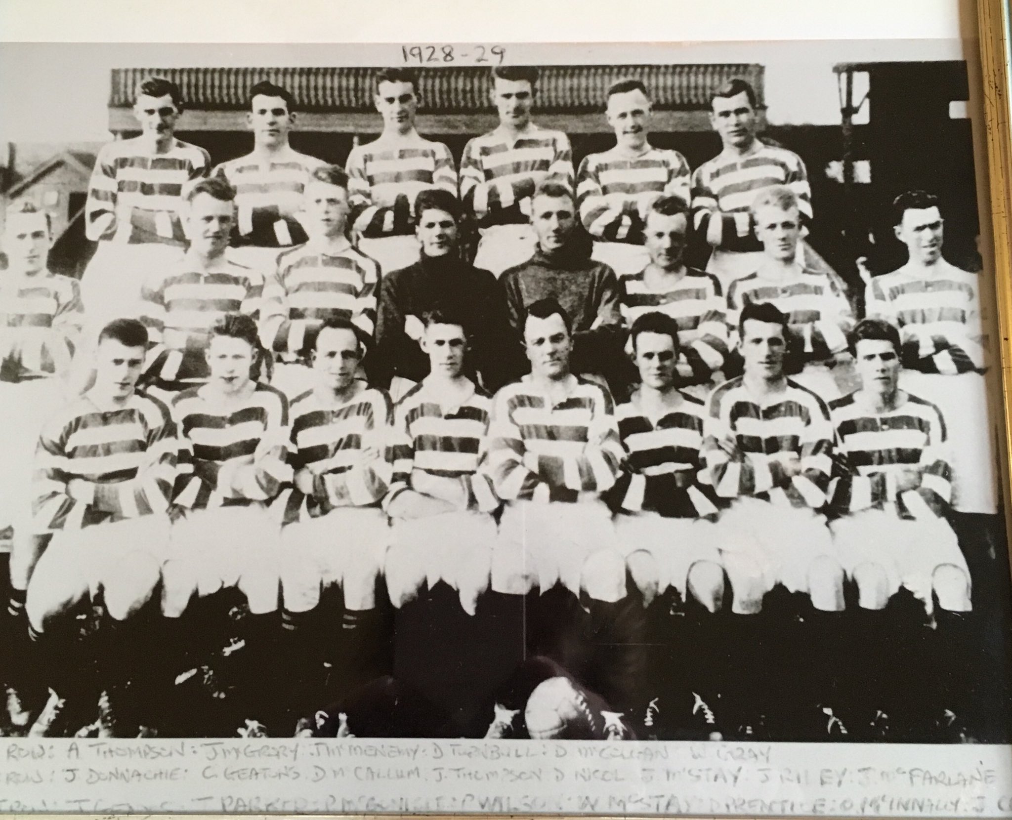 Celtic Team Line-Up 1928-29 - The Celtic Wiki
