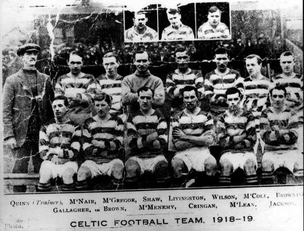 Celtic Team Line-Up 1918-19 - Pic Celtic Team Line-Up 1918-19 - Pic