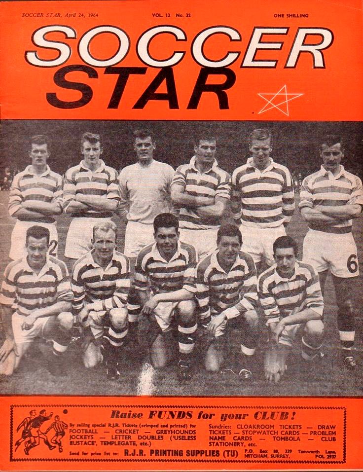 Celtic Team Line-Up 1963-64 - The Celtic Wiki