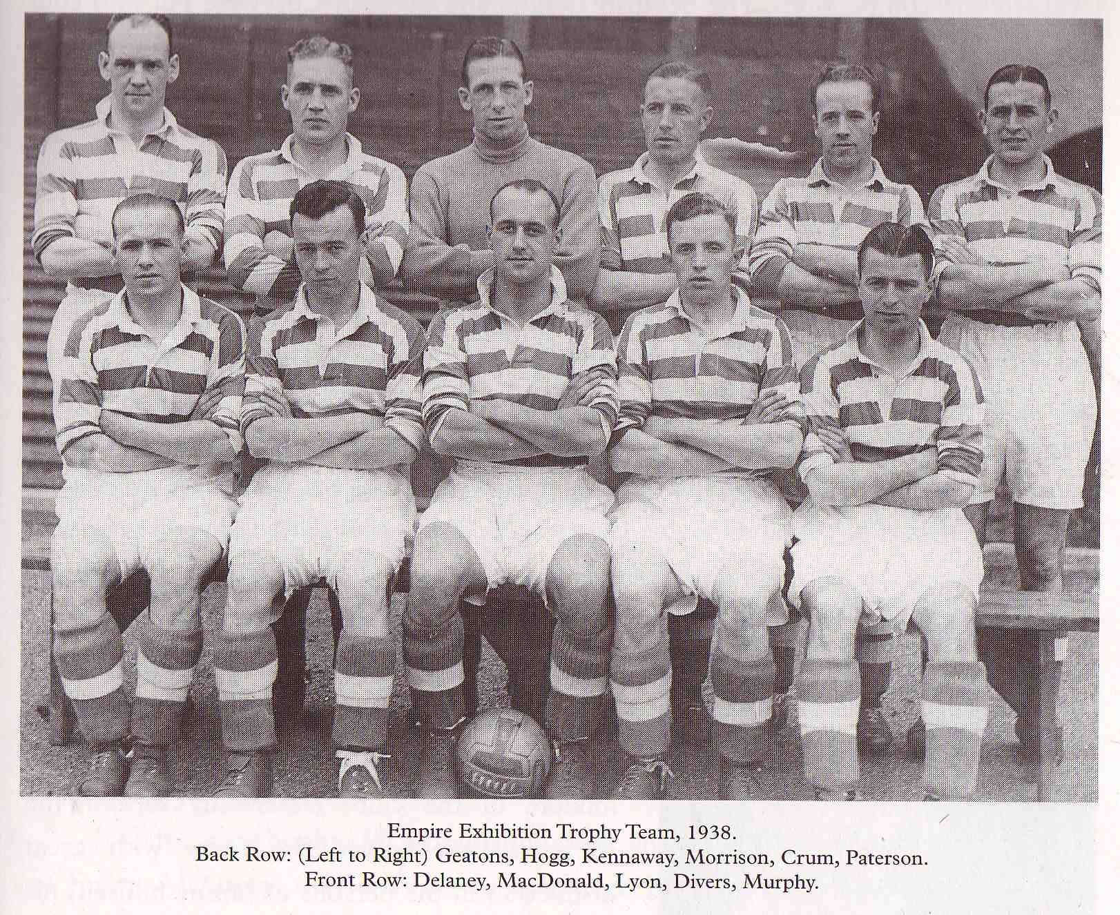 Celtic Team Line-Up 1937-38 - Pic