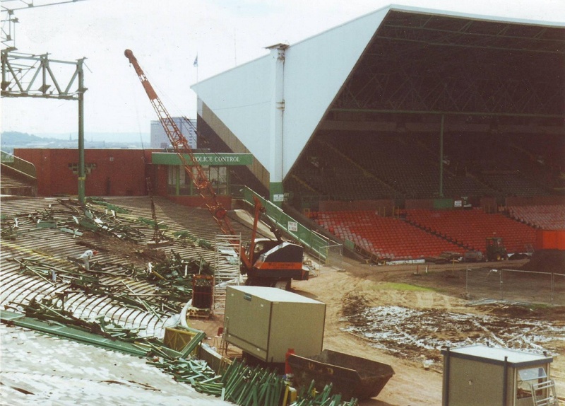 East terracing demolition 1994