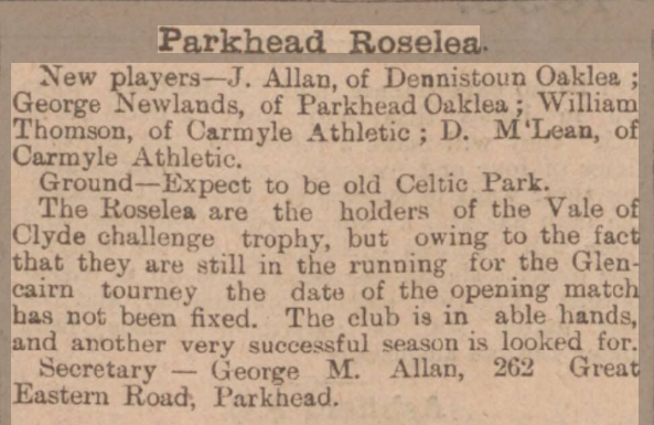 Roselea Park (formely Celtic Park one) - The Celtic Wiki Roselea Park (formely Celtic Park one) - The Celtic Wiki