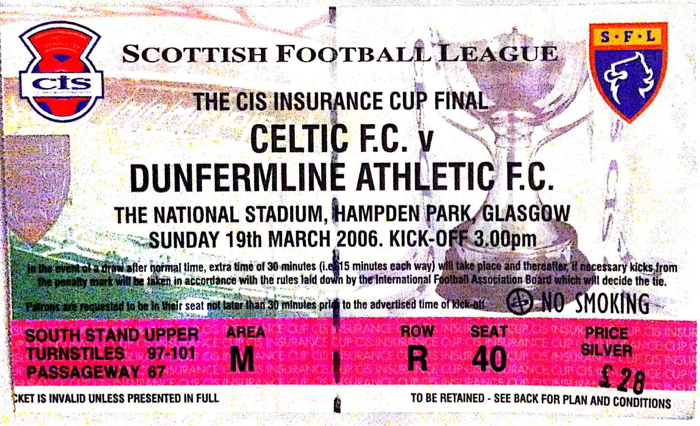 Celtic Vs Dunfermline 2006 League Cup Final Celtic Vs Dunfermline 2006 League Cup Final