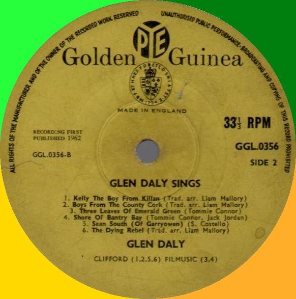 Glen Daly sings LP side 2