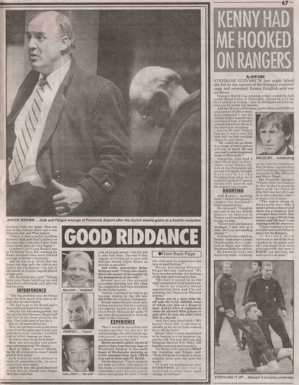 Board, Management & Player Changes. - The Celtic Wiki Board, Management & Player Changes. - The Celtic Wiki