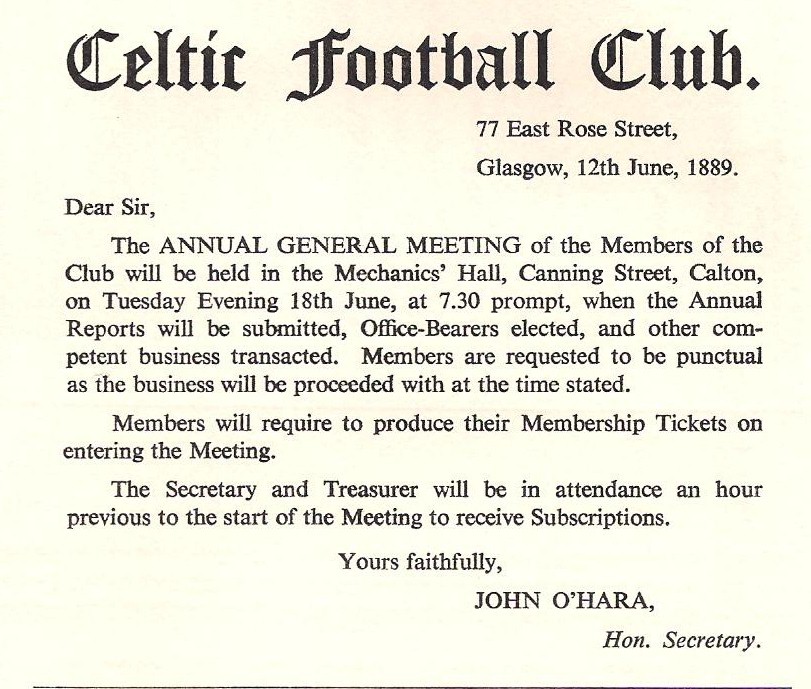 Celtic foundation - 1889 invite pic