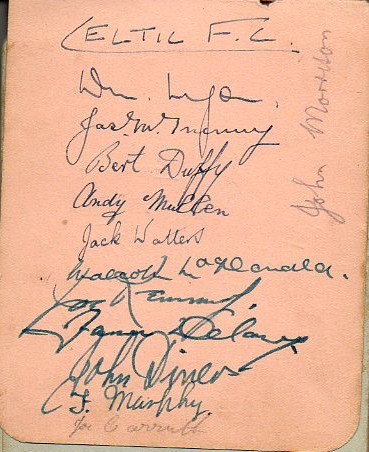 Celtic Team Line-Up 1937-38 - Pic