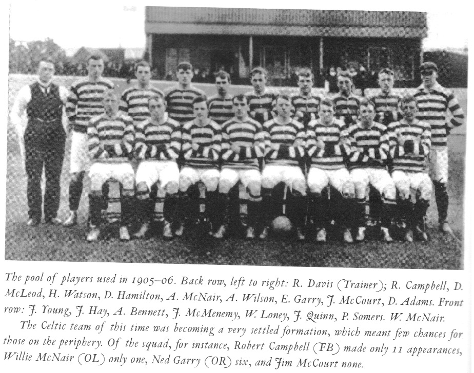 Celtic Team Line-Up 1905-06 - Pic Celtic Team Line-Up 1905-06 - Pic