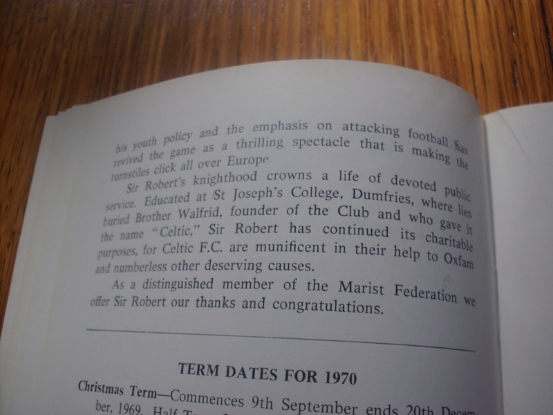 Brother Walfrid Remembrance (2012) - Pic Brother Walfrid Remembrance (2012) - Pic