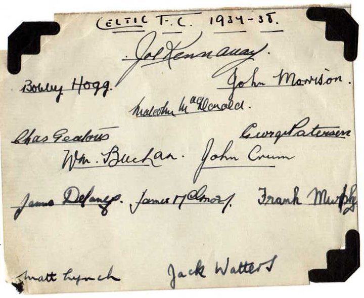 1937-38 team autographs