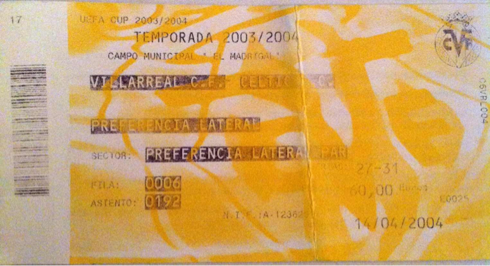 Villareal Vs Celtic 2004 CL Villareal Vs Celtic 2004 CL