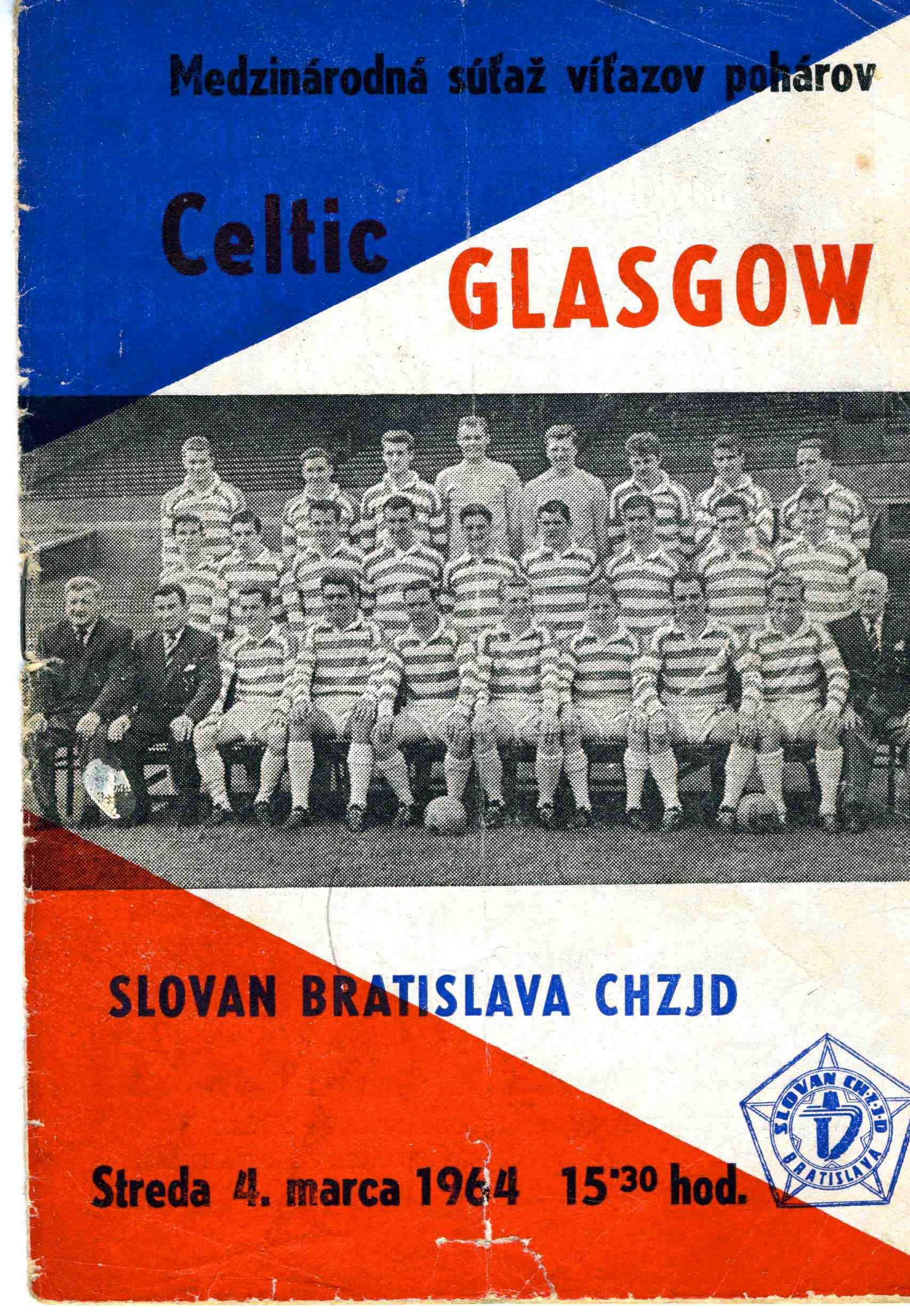 Slovan Bratislava v Celtic - March 1964