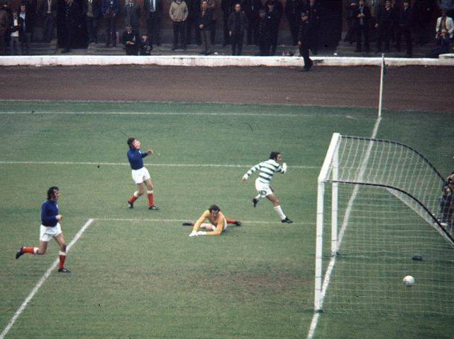 A slack pass back from Jardine and Macari nips in to clip the ball into the net to make it 3-0.