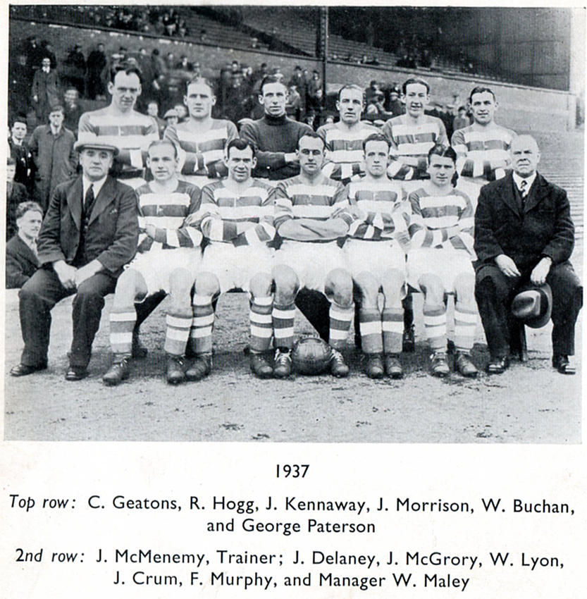 Celtic Team Line-Up 1937-38 - The Celtic Wiki
