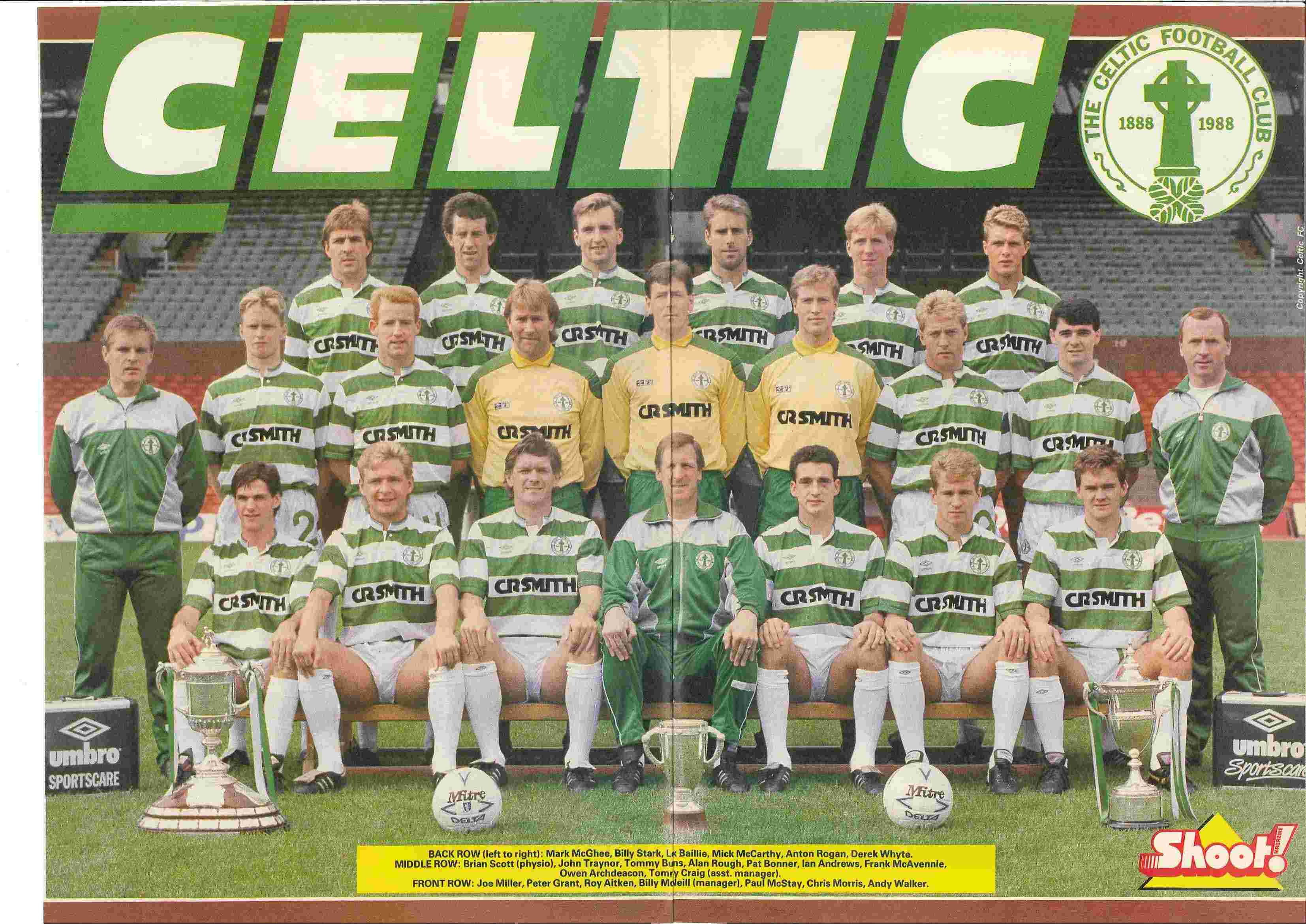 Celtic team group 1988