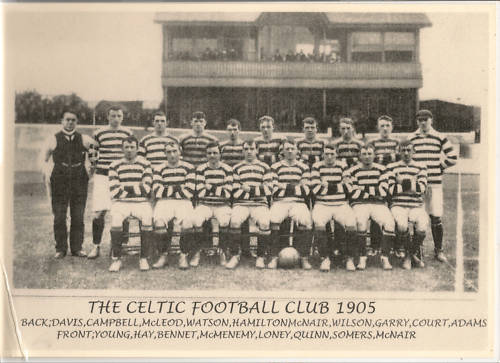 Celtic team line-up 1905 Celtic team line-up 1905