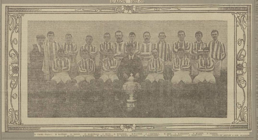 Celtic Team Line-Up 1902-03 - Pic Celtic Team Line-Up 1902-03 - Pic