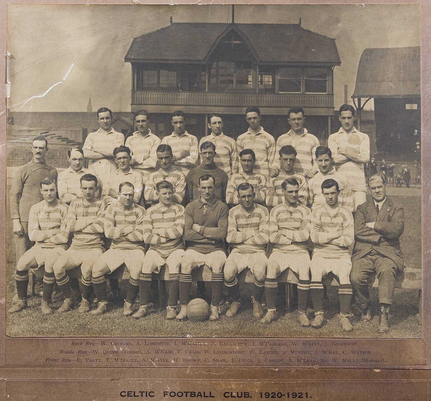Celtic Team Line-Up 1920-21