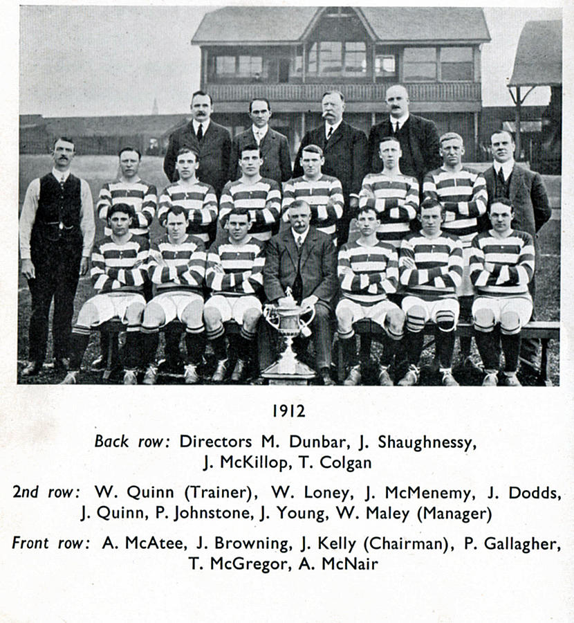 Celtic Team Line-Up 1912-13 - The Celtic Wiki