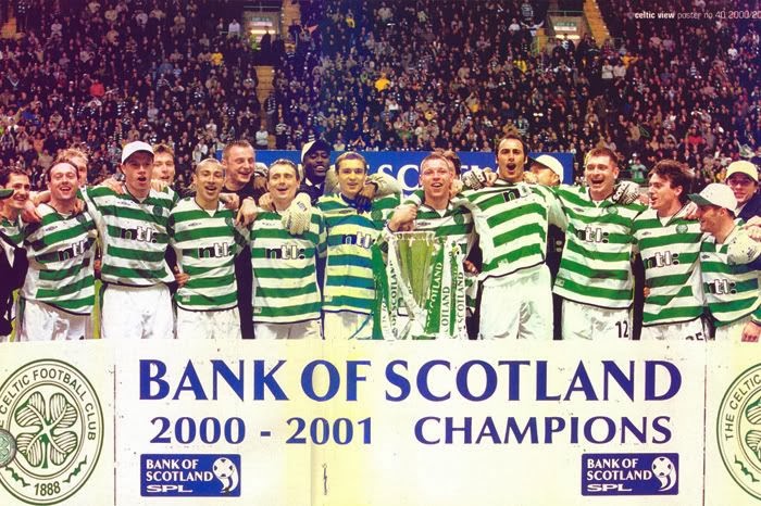 Celtic team line-up 2000-01 - Pic