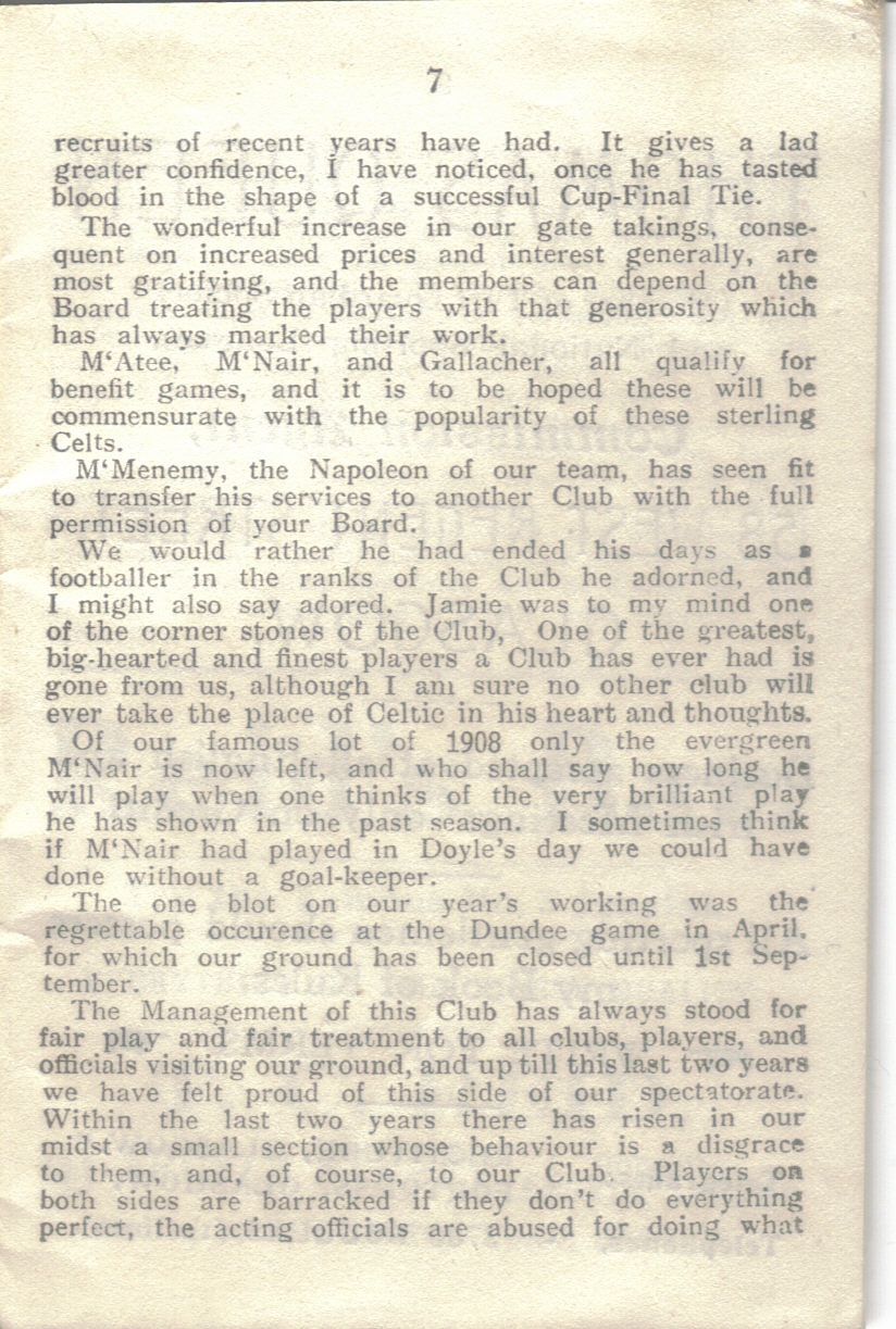 Season Review 1919-20 - The Celtic Wiki