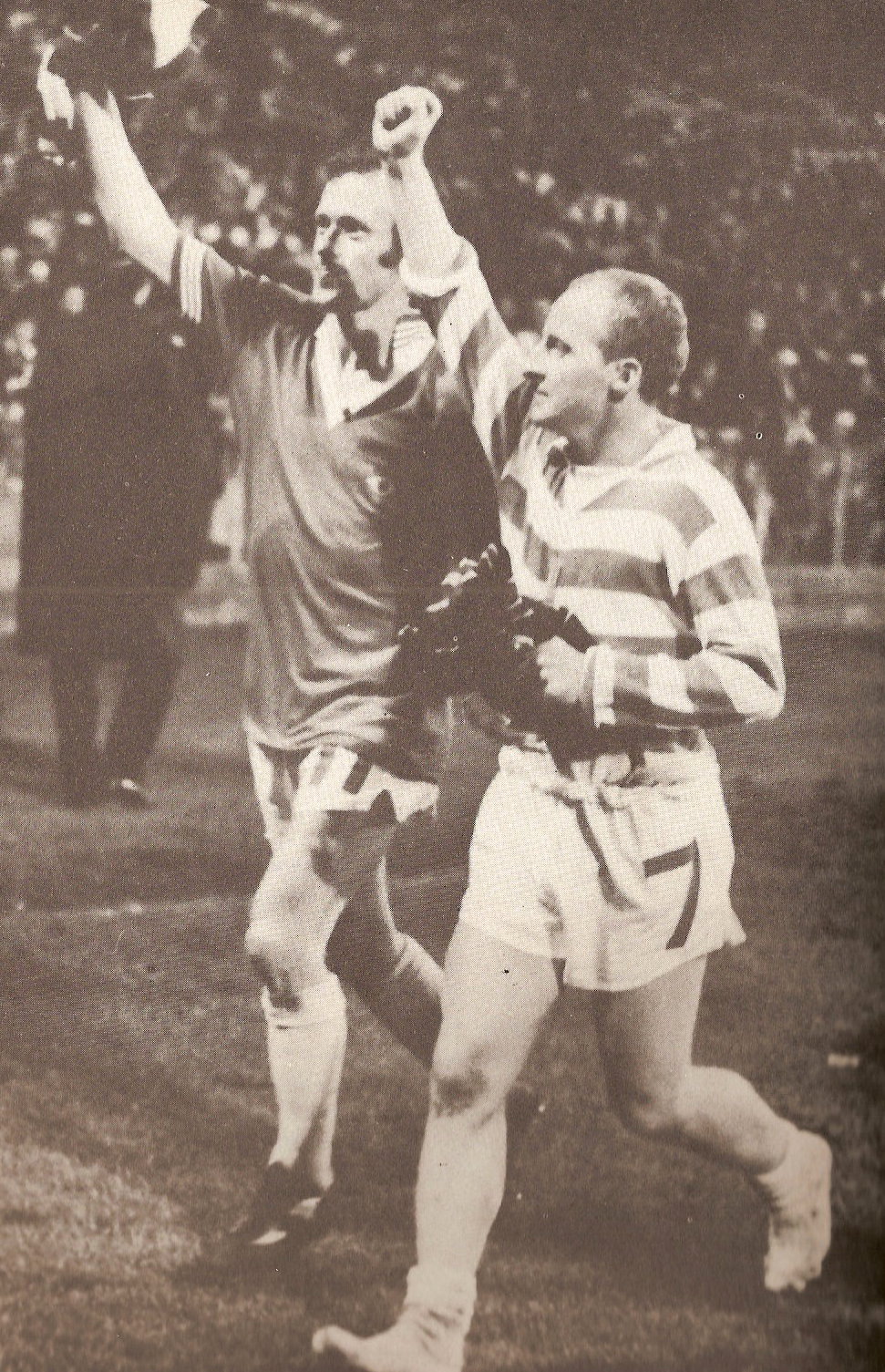 Bobby and Jinky take a lap of honour