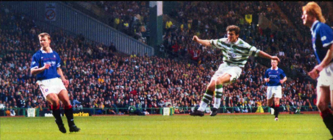 Moravcik scores his second from a Tom Boyd cross Moravcik scores his second from a Tom Boyd cross