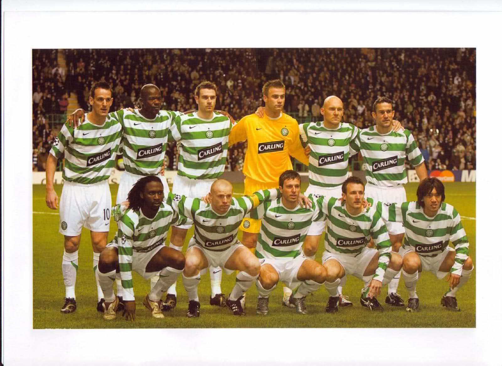 Celtic team line-up 2006-07 - Pic Celtic team line-up 2006-07 - Pic