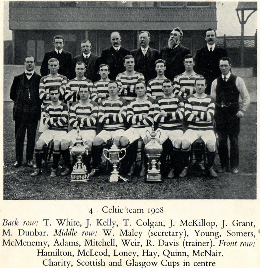 Celtic Team Line-Up 1908-09 - The Celtic Wiki