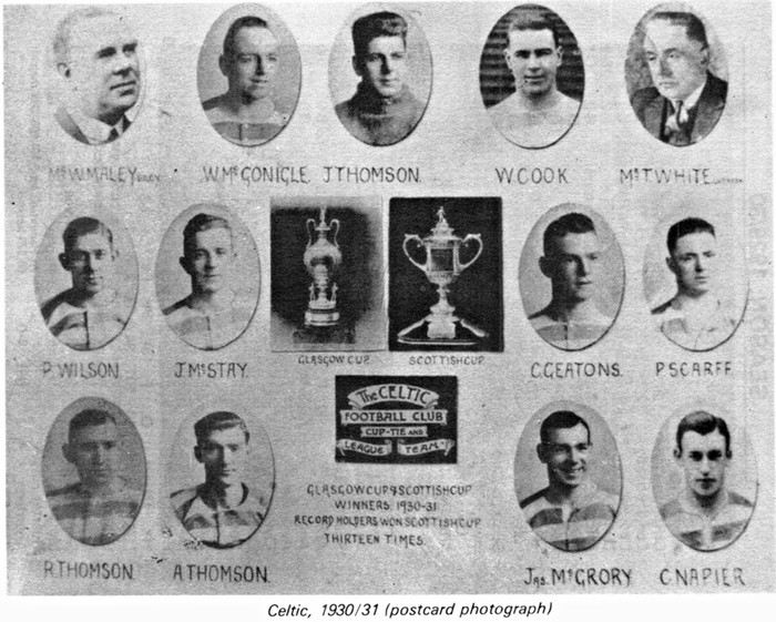 Celtic Team Line-Up 1930-31 - The Celtic Wiki