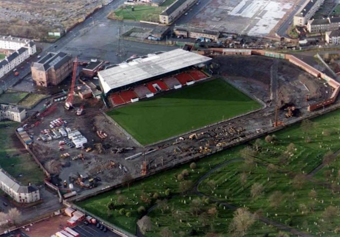 Celtic Park 1994 - razed to the ground
