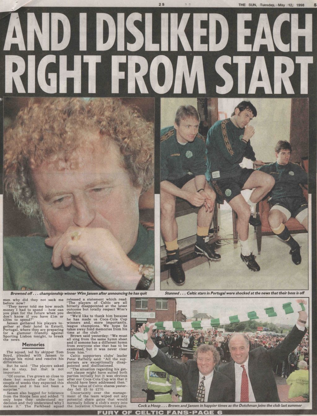 Board, Management & Player Changes. - The Celtic Wiki Board, Management & Player Changes. - The Celtic Wiki