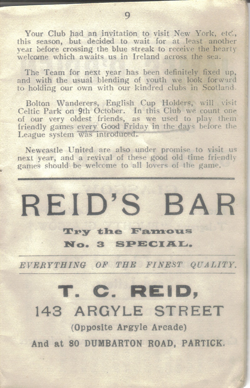 Season Review 1922-23 - The Celtic Wiki