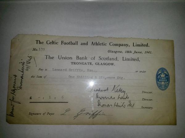Cheques - The Celtic Wiki Cheques - The Celtic Wiki