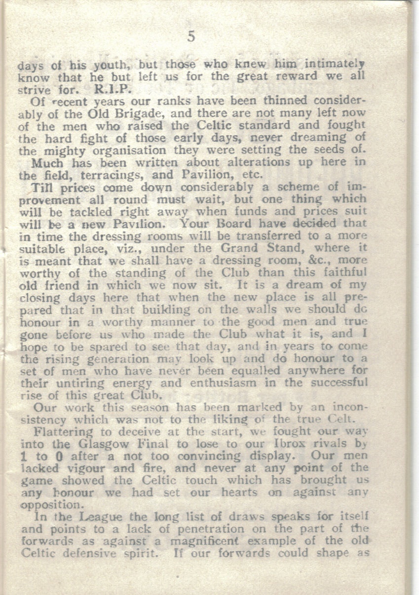 Season Review 1921-22 - The Celtic Wiki