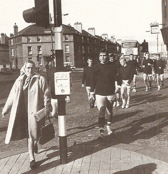 Celtic team walking to training (1967) Celtic team walking to training (1967)
