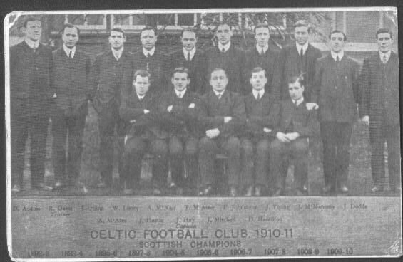 Celtic team 1910-11 - Kerrydale Street