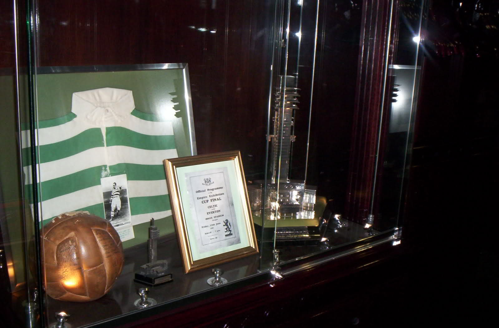 Empire Exhibition Display case in Celtic Park Empire Exhibition Display case in Celtic Park