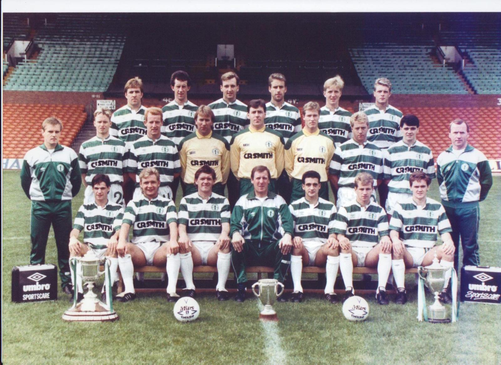 Celtic team line-up 1988-89 - Pic