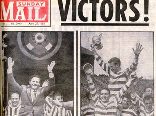 Celtic win the scottish cup 1965