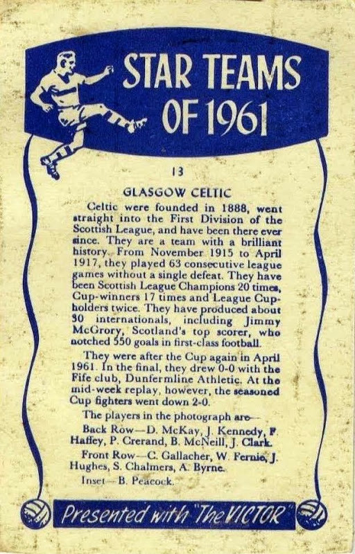 Celtic Team Line-Up 1960-61 - The Celtic Wiki Celtic Team Line-Up 1960-61 - The Celtic Wiki