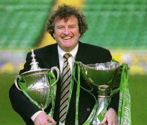 Wim Jansen with trophies Wim Jansen with trophies