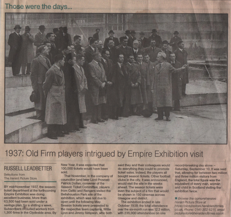 Image of Old Firm at the Empire Exhibition Image of Old Firm at the Empire Exhibition