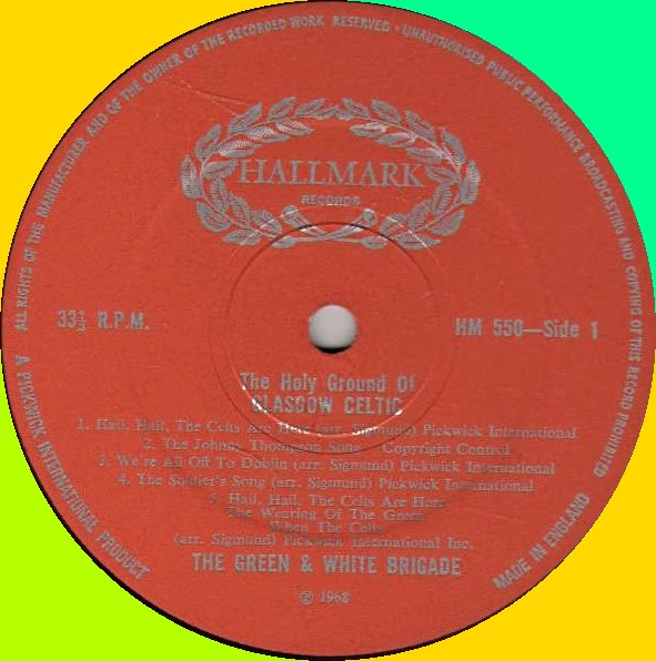 The Holy Ground of Glasgow Celtic LP side 1