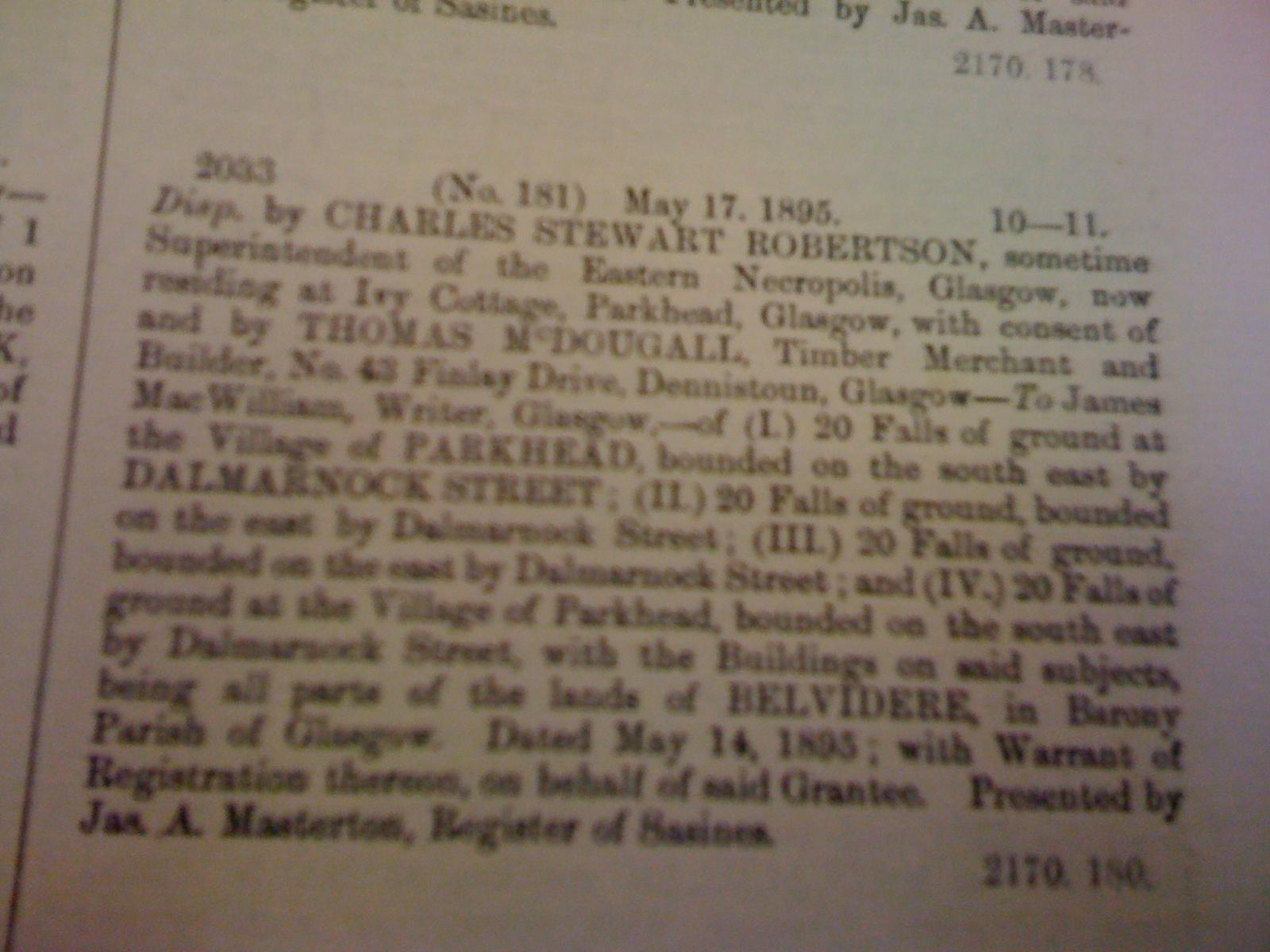 Celtic Park 1888-1892 Landlord - Pic